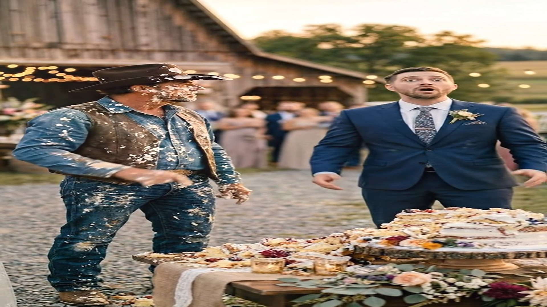 A0307024_ele jogou o fazendeiro mal vestido contra o bolo de casamento#casamento #noiva #novela #historia_phan2